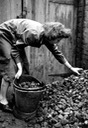 filling the coal scuttle