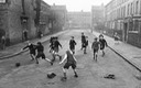 football in the street