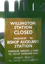 willington station sign